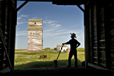 Abandoned grain elevators, Dankin