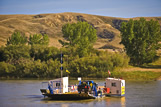 Ferry crossing, South Saskatchewan River Valley, near Lemford