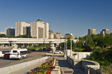 Traffic on Main Street bridge