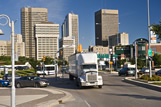 Traffic out of downtown Winnipeg