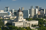 Winnipeg skyline with Manitoba Legislative Building