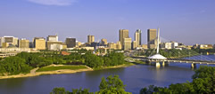 Red River, Winnipeg skyline