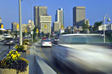 Traffic into downtown Winnipeg